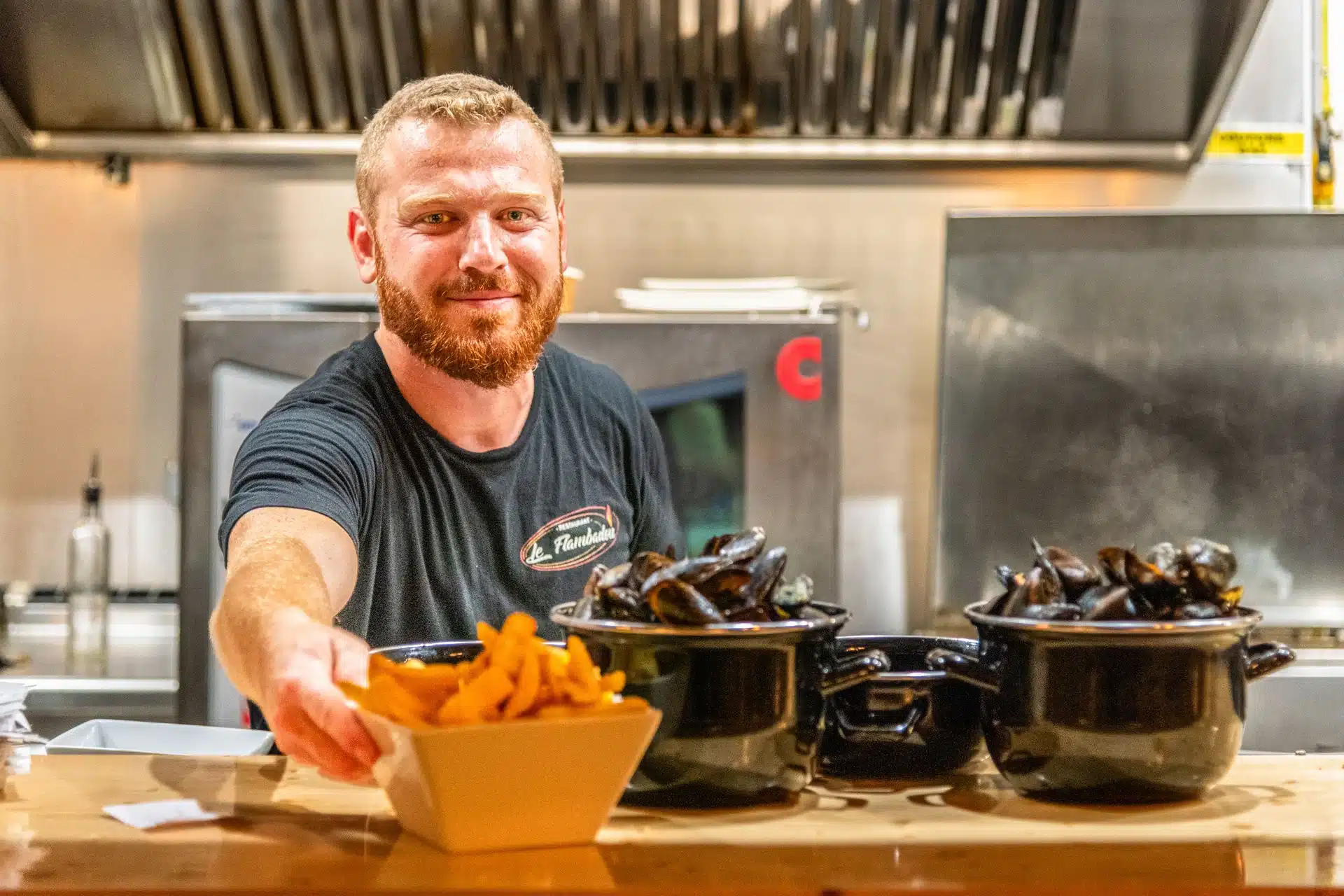 Moules frite restaurant camping